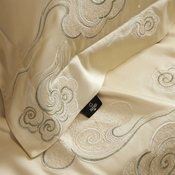 Tencel Embroidered Four-piece Bedding Set best